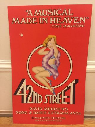 42nd Street Window Card Broadway Poster From Alice Faye 