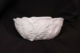 Wedgwood Countryware White Cabbage Small Vegetable Footed Serving Bowl 6 1/4 "