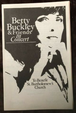 Betty Buckley St.  Bartholomew Program