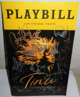 The Tina Turner Musical Broadway Opening Night Cast Signed Playbill,  All Leads