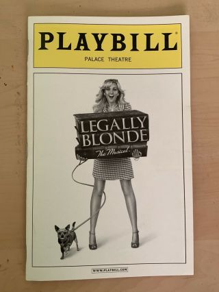 Legally Blonde Obc Playbill July 2008 Laura Bell Bundy