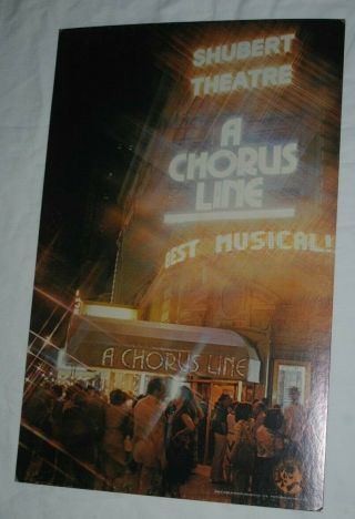 A Chorus Line,  1978 Broadway Theatre Window Poster,  Shubert Theatre