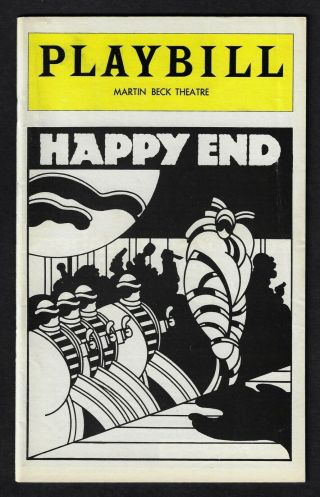 Meryl Streep " Happy End " Kurt Weill / Brecht / Christopher Lloyd 1977 Playbill