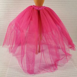 Lingerie 1998 Barbie Doll Pink Tulle Full Length Petticoat Slip Skirt Bottom