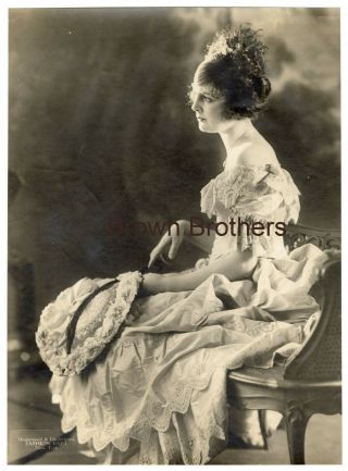 1920s Unknown Actress Underwood & Underwood Ny Oversized Fashion Photo