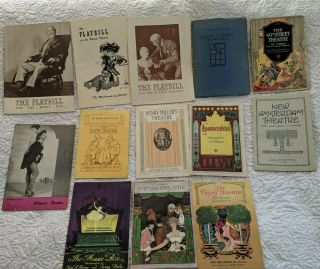 Various Vintage Theater Programs From The Early 1900s.  Ads