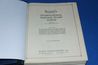 Scott International Blue Album 1949 - 1955 Part Lll 3 Three Bluelakestamps Useful