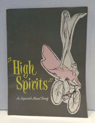 1964 High Spirits Obc Broadway Cast Souvenir Program - Noël Coward
