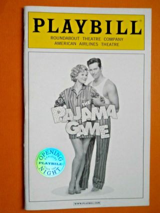 Feb.  2006 - American Airlines Theatre Playbill - The Pajama Game - Opening Night