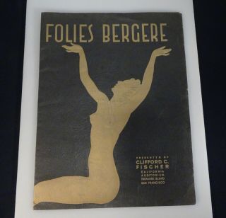 Clifford Fischers Folies Bergere Treasure Island San Francisco Art Deco Program
