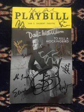 To Kill A Mockingbird Cast Signed Broadway Playbill Jeff Daniels
