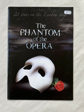 21 Years On The London Stage Phantom Of The Opera Souvenir Brochure Karimloo