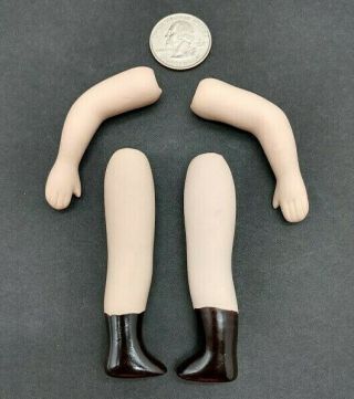 Porcelain Doll Parts Arms & Legs Right And Left Craft Replacement For 7 " Doll