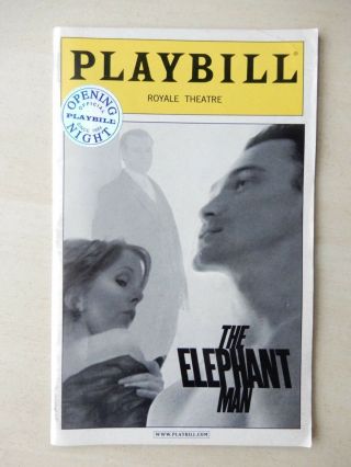 April 14th,  2002 - Opening Night - Royale Theatre Playbill - The Elephant Man