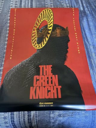 The Green Knight Theatrical Poster 27x40 D/s Near Release Poster