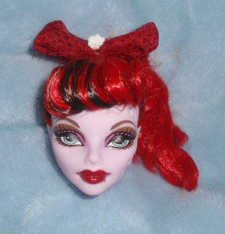 Mattel Monster High Operetta 11 " Doll Head Red Hair Lavender Skintone Southern