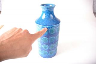Rosenthal Netter Italy Studio Art Pottery Vase: Mid Century Modern 3