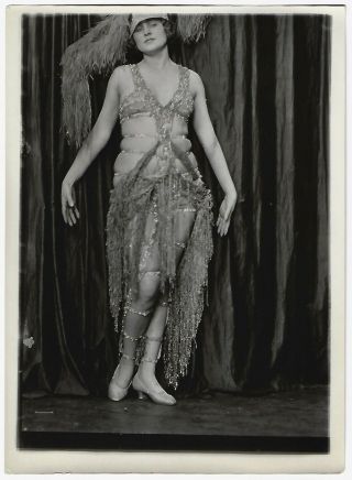 Ziegfeld Follies Showgirl Mary Lewis Charles Sheldon 1920s Risqué Photograph Wow