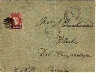 St.  Helena 1901 Boer War Pow Cover To Transvaal,  Censored