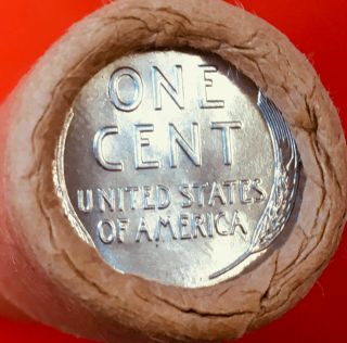 1944 - P / Steel Tails Wheat End Obw Bank Wrap Lincoln Wheat Penny Roll