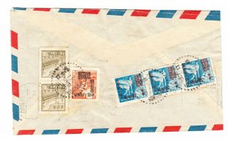 China Hangkow To Kunming 1950 中國香港 Postmarks Envelope Cover Chinese Stamp 1949