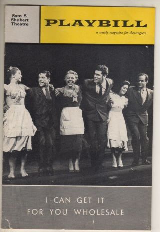 Barbra Streisand Debut Playbill " I Can Get It For You " 1962