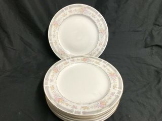 Farberware " South Hampton " 223k Set Of 7 Dinner Plates 10 5/8 "