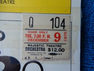 The Wiz - Majestic Theatre Playbill w/Ticket - December 9th,  1975 - Mills 2