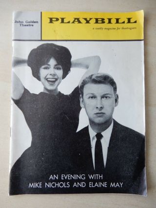 October 31st,  1960 - Golden Playbill - An Evening With Mike Nichols And May