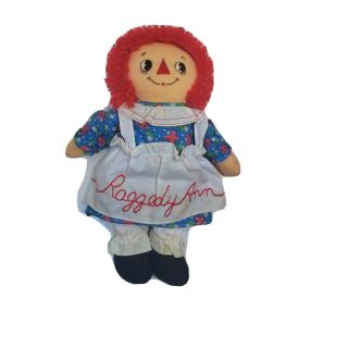Raggedy Ann Plush Doll By Applause 12 " 1993 3456