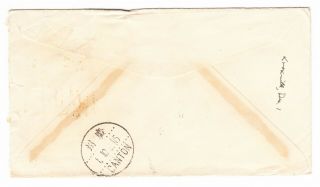 CHINA to USA POW 1950 中國香港 CANCELS POSTMARKS ENVELOPE COVER CHINESE STAMP 1949 3