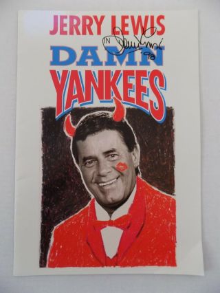 Jerry Lewis Signed Damn Yankees Program Souvenir Broadway Musical Htf Rare
