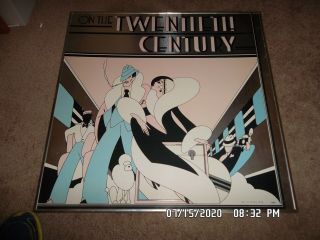 On The Twentieth Century Art Deco Print By Nicholas 24x24 Framed Foil Background