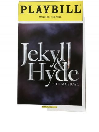 Jekyll & Hyde The Musical Playbill - Opening Night April 18,  2013 Deborah Cox