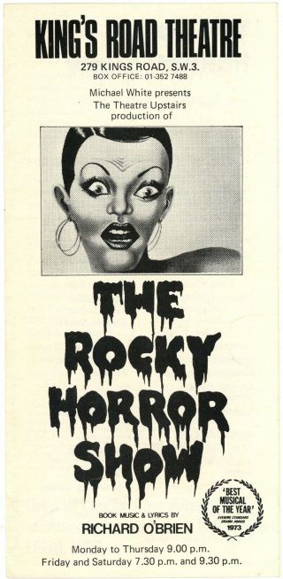 Rocky Horror Show 1974 London Theatre Program Time Warp Instructions