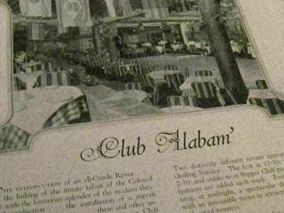 Club Alabam York 4 PAGE part of brochure program ENTERTAINMENT LINEUP 4z4 3