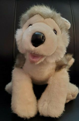 Build a Bear Gray & White Siberian Husky Puppy Dog Blue Eyes Plush - 18 