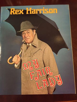 Rex Harrison Signed 1980 My Fair Lady Program
