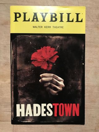 Hadestown April 2019 Broadway Opening Night Playbill Reeve Carney Eva Noblezada