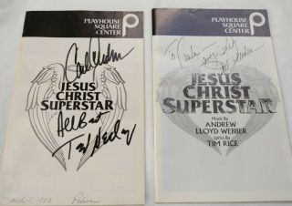 Set 2 Autographed Programs Jesus Christ Superstar 1993 1995 Cleveland Playhouse