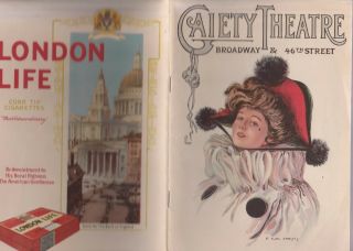 Gaiety Theater Oct.  1914 Program Ruth Chatterton In Daddy Long - Legs,  With Stub