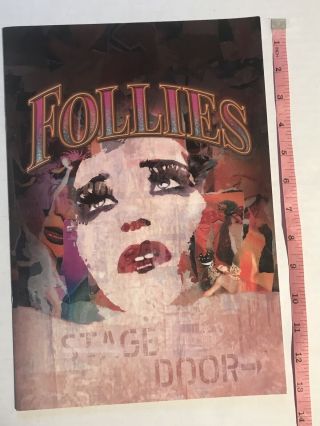 Follies Broadway 2011 Souvenir Program/tony Voter Gift Bernadette Peters Bcefa