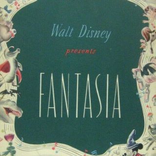 Walt Disney Presents Fantasia Souvenir Program Movie Circa 1940
