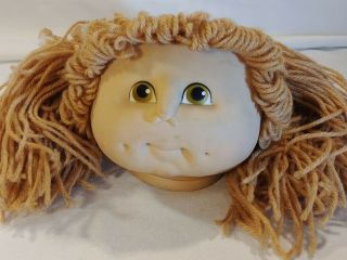 Cabbage Patch Doll Head Blonde Hair Plastic Part 1984 Mn Thomas Craft Supplies
