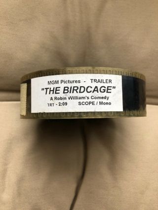 The Birdcage Robin Williams 35mm Film Movie Preview Trailer - Scope/mono
