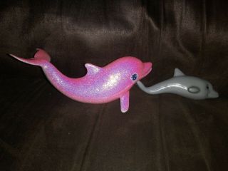 Mattel Barbie Replacement Pink Sparkle PINK GLITTERY Dolphin 2009 grey baby 2010 2