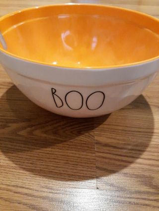 Rae Dunn Halloween Melamine Boo 8 " Mixing Bowl