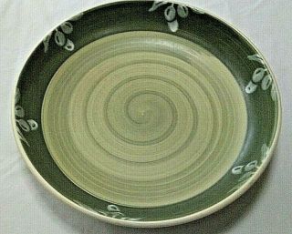 Villa Romana 13 1/8 " Pasta Serving Bowl Vr3 Hand Painted Made In Italy Green