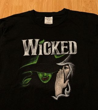 Wicked Defy Gravity Musical Official Merchandise T - Shirt Size Men’s Large