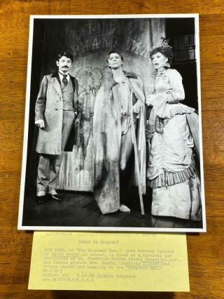 1980 David Bowie The Elephant Man Broadway Theater Movie Actor Still Photo A320